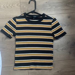 Black, Yellow and white forever 21 tee
